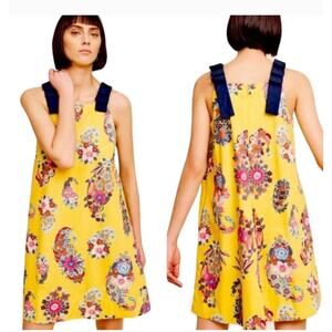 Maeve Yellow Sundress Sleeveless A-Line Midi
